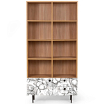 Широкий стеллаж с принтом Elise Rack варинант исполнения - 19 | Loft Concept в Воронеже