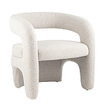 Кресло дизайнерское для лаунж зоны жемчужного цвета Pearl Lounge варинант исполнения - 10 | Loft Concept в Воронеже