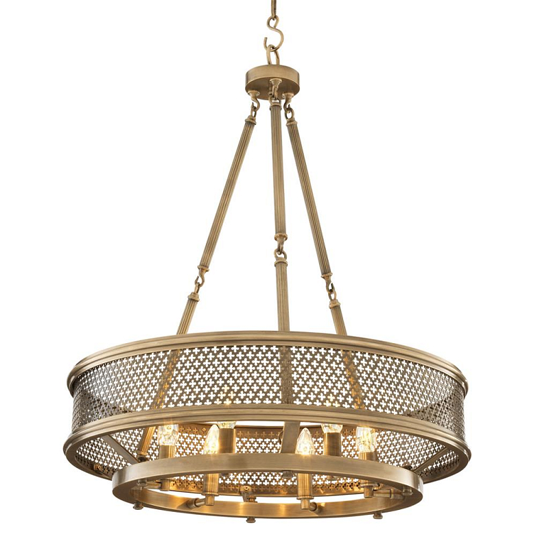 Люстра Eichholtz Chandelier Savoie Латунь Античная полированная в Воронеже | Loft Concept 