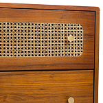 Комод с 6-ю ящиками с декором из ротанга Degarmo Chest of Drawers варинант исполнения - 5 | Loft Concept в Воронеже