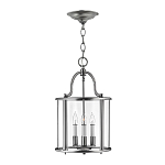 Подвесной светильник с прозрачным стеклянным цилиндрическим плафоном в классическом стиле на цепи Hinkley варинант исполнения - 5 | Loft Concept в Воронеже