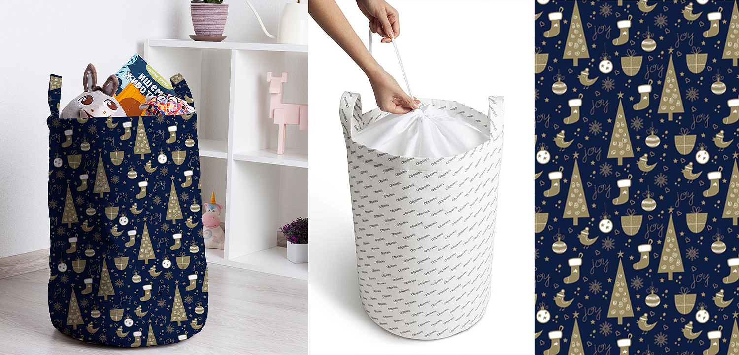Корзина New Year Pattern Basket Корзина New Year Pattern Basket - Loft-Concept в Воронеже