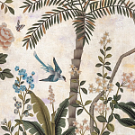 Обои ручная роспись Siam White Metal варинант исполнения - 4 | Loft Concept в Воронеже