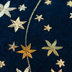 Обои с вышивкой ручной работы Cosmos Original colourway on velvet варинант исполнения - 2 | Loft Concept в Воронеже