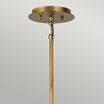 Люстра цвета латунь с 6-ю лампами свечами внутри цилиндрического абажура из черных металлических реек Kichler варинант исполнения - 4 | Loft Concept в Воронеже