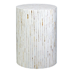 Столик с инкрустацией с перламутровым узором Dominic White варинант исполнения - 1 | Loft Concept в Воронеже