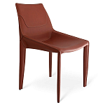 Стул коричневый из искуственной кожи на 4-х ножках Enigma Brown варинант исполнения - 1 | Loft Concept в Воронеже