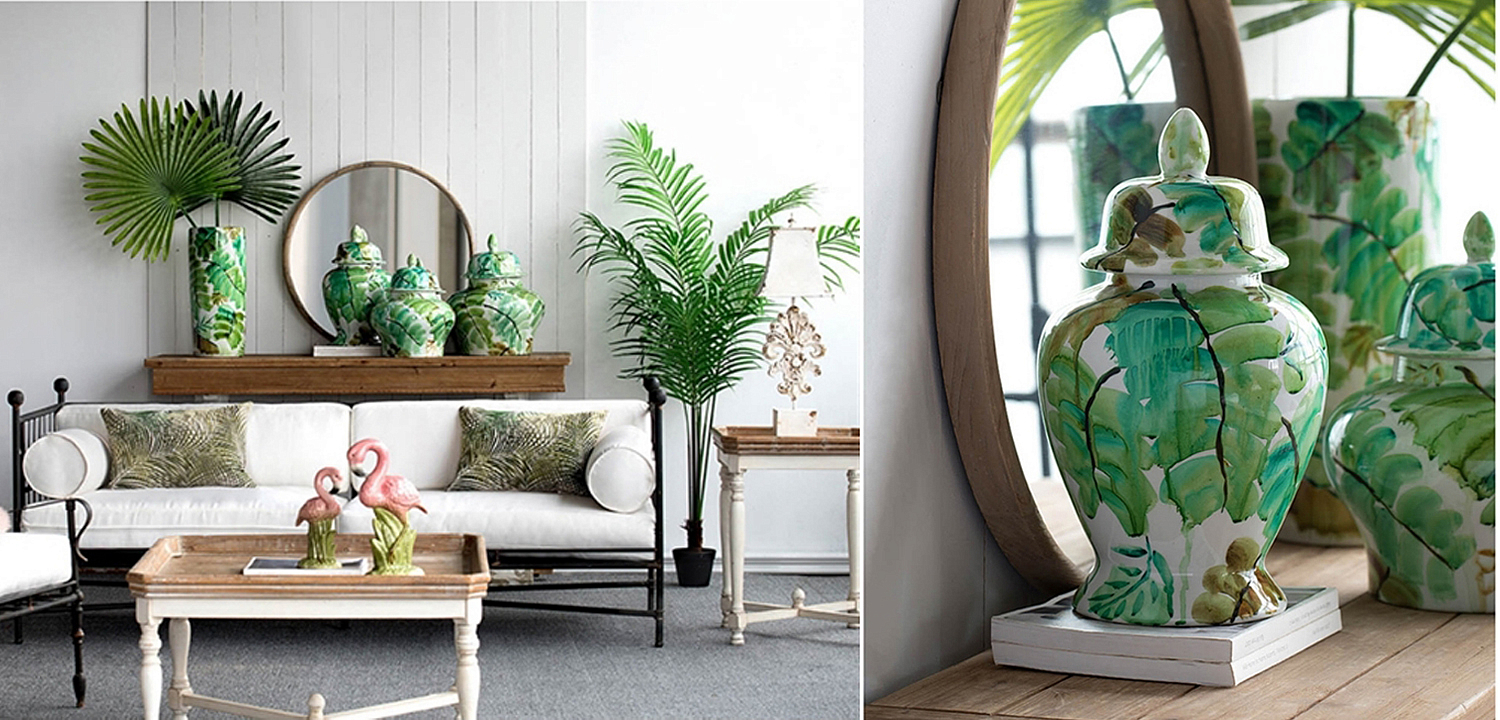 Ваза Vase Green Leaves 43 Ваза Vase Green Leaves 43 - Loft-Concept в Воронеже