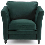 Кресло с обивкой из хлопкового велюра Porter Green Armchair варинант исполнения - 2 | Loft Concept в Воронеже