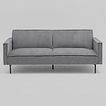 Диван современный вельветовый прямой Worcester Серый варинант исполнения - 2 | Loft Concept в Воронеже