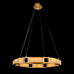 Люстра в виде кольца из натурального камня Golden Alavastor варинант исполнения - 1 | Loft Concept в Воронеже