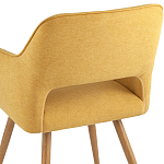 Стул в рогожке желтого цвета NEASAN STOOL варинант исполнения - 6 | Loft Concept в Воронеже