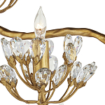 Торшер золотой в виде растения Golden Flower Glade варинант исполнения - 1 | Loft Concept в Воронеже