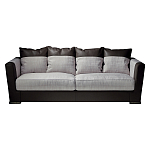 Элитарный современный диван Birmingham с кожаными вставками  варинант исполнения - 1 | Loft Concept в Воронеже