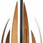 Торшер с основанием в виде стебля с листьями и тканевым абажуром Flowing Leaves варинант исполнения - 2 | Loft Concept в Воронеже