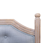 Изголовье кровати серое с мягкой обивкой из рогожки Emma Headboard варинант исполнения - 2 | Loft Concept в Воронеже