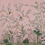 Обои ручная роспись Amazonia Florence Pink dyed silk варинант исполнения - 2 | Loft Concept в Воронеже