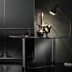 Консоль дымчатого цвета с изогнутым основанием Arabesque варинант исполнения - 4 | Loft Concept в Воронеже