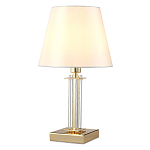 Настольная лампа с белым тканевым абажуром в форме конуса Laurent варинант исполнения - 6 | Loft Concept в Воронеже