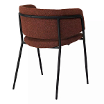 Стул полукруглый мягкий с буклированной обивкой Chair with Boucle Upholstery варинант исполнения - 7 | Loft Concept в Воронеже