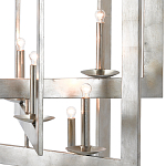 Люстра серебряная из пересекающихся квадратных элементов Intersecting Squares  варинант исполнения - 1 | Loft Concept в Воронеже