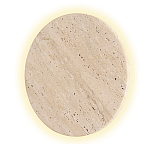 Бра с круглым плафоном из травертина Shaw Marble Lighting варинант исполнения - 3 | Loft Concept в Воронеже