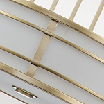 Подвесной светильник цвета латунь с белым матовым плафоном с геометрическим рисунком Feiss варинант исполнения - 5 | Loft Concept в Воронеже