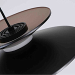 Люстра подвесная с тремя матовыми черными плафонами Obsidian Touch варинант исполнения - 3 | Loft Concept в Воронеже