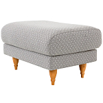 Мягкий пуф на деревянных ножках Garner Pouf Light варинант исполнения - 3 | Loft Concept в Воронеже