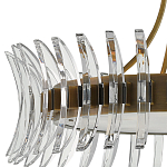 Люстра круглая с прозрачными элементами в форме полумесяца Crescent варинант исполнения - 1 | Loft Concept в Воронеже