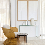 Стол журнальный круглый Acrylic Аether Smoke варинант исполнения - 7 | Loft Concept в Воронеже