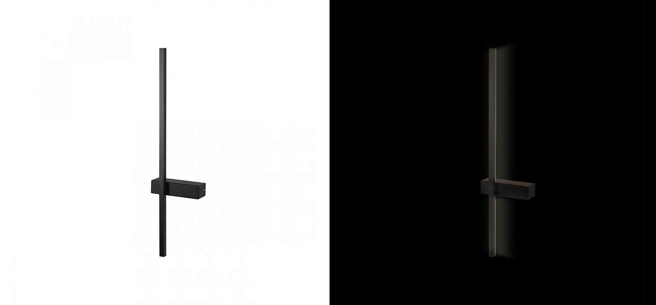 Бра светодиодное Trumpet Tube Fully Black 60 см Бра светодиодное Trumpet Tube Fully Black 60 см - Loft-Concept в Воронеже