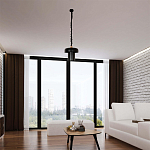 Подвесной светильник с черным металлическим плафоном Capability варинант исполнения - 1 | Loft Concept в Воронеже