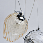 Люстра каскадная с 5-ю разноцветными стеклянными плафонами Kaleido варинант исполнения - 7 | Loft Concept в Воронеже