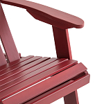 Уличное кресло из массива акации Adirondack Wooden Chair Red варинант исполнения - 7 | Loft Concept в Воронеже