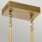 Люстра подвесная прямоугольная цвета латунь Kichler варинант исполнения - 3 | Loft Concept в Воронеже