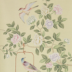 Обои ручная роспись Askew Verdigris  варинант исполнения - 1 | Loft Concept в Воронеже