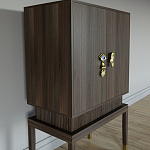 Кабинетный шкаф Elsa Dreams Walnut с 2-мя ящиками варинант исполнения - 5 | Loft Concept в Воронеже