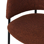 Стул полукруглый мягкий с буклированной обивкой Chair with Boucle Upholstery варинант исполнения - 8 | Loft Concept в Воронеже