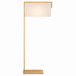 Торшер с прямоугольным абажуром на золотом металлическом каркасе Rectangular Plane  варинант исполнения - 4 | Loft Concept в Воронеже