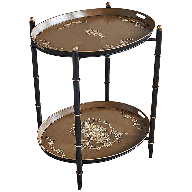 Кофейный стол Chinoiserie Collection Coffee Table Бронза Светло-коричневый Черный Кофейный стол Chinoiserie Collection Coffee Table Бронза Светло-коричневый Черный в Воронеже | Loft Concept
