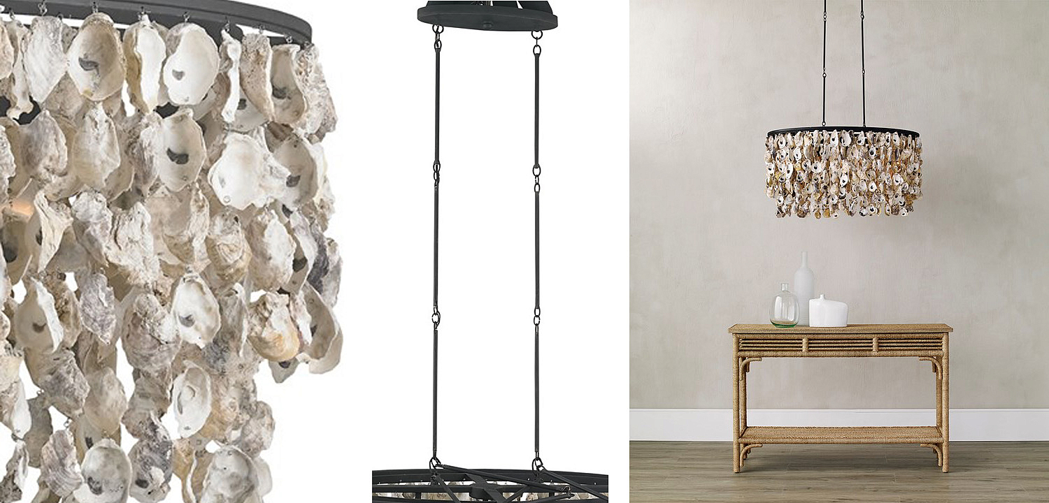 Люстра из натуральных ракушек Stillwater Oval Chandelier Люстра из натуральных ракушек Stillwater Oval Chandelier - Loft-Concept в Воронеже