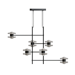 Каркасная люстра Balance варинант исполнения - 1 | Loft Concept в Воронеже