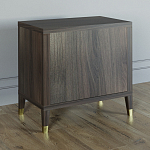 Прикроватная тумбочка с полкой Elsa Dreams Walnut  варинант исполнения - 4 | Loft Concept в Воронеже