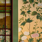 Обои ручная роспись Four Seasons Original colourway on painted Xuan paper with gold ombre варинант исполнения - 3 | Loft Concept в Воронеже