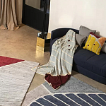 Чехол на подушку с рисунком горчичного цвета Elan Textured варинант исполнения - 1 | Loft Concept в Воронеже