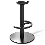 Барный стул вращающийся со спинкой и подлокотниками Douglas Rhombus Синий Велюр варинант исполнения - 3 | Loft Concept в Воронеже