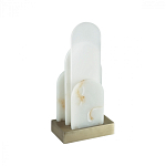 Настольная лампа с белыми вертикальными элементами Alabaster Totem   варинант исполнения - 4 | Loft Concept в Воронеже