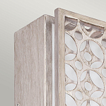 Бра прямоугольное в серебрянном цвете с ажурной решеткой Feiss варинант исполнения - 2 | Loft Concept в Воронеже