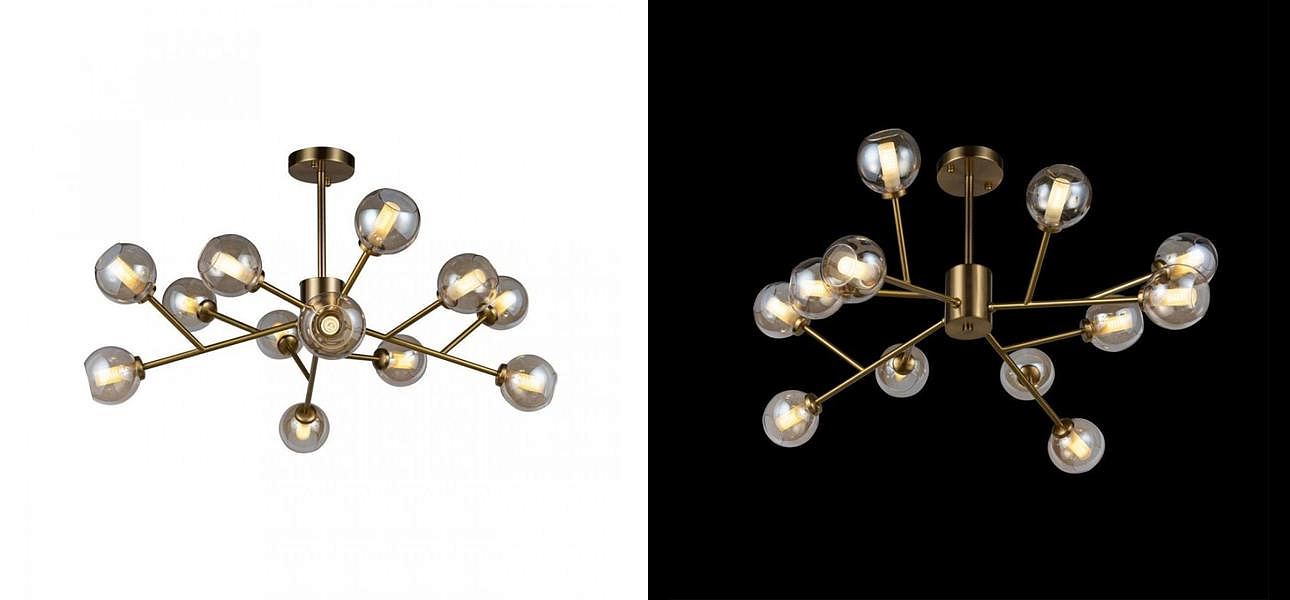 Люстра RH Boule De Cristal amber 12 Люстра RH Boule De Cristal amber 12 - Loft-Concept в Воронеже